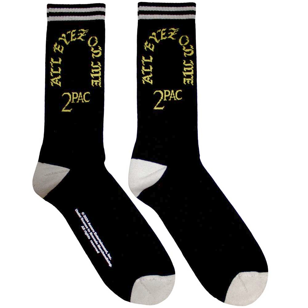 Tupac - All Eyez On Me Sokken - Zwart